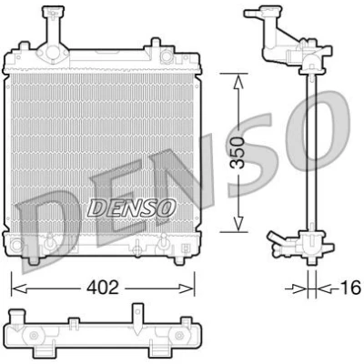 Imagen de Radiador, refrigeración del motor DENSO DRM47027