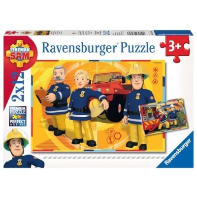 Imagen de Ravensburger Sam el Bombero Puzzle, Pack de 2 x 12 Piezas 75843