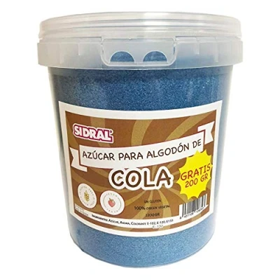Imagen de Cola Azúcar para Algodón de 1200 gr (200 gr. GRATIS) Aromatizado Natural Azucar Sabores Ideal Postres