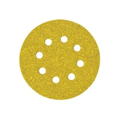Imagen de DeWalt DT3101 QZ Discos de Lija 125mm y Grano 40, con Velcro Acoplamiento rápido 8 orificos Perforados, 0 W, V, Color: