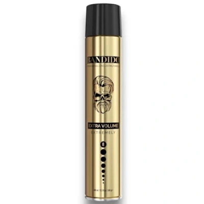 Imagen de Bandido Spray para peinar el cabello, volumen extra, fijación fuerte, 8. Level Extremely Gold, 400 ml