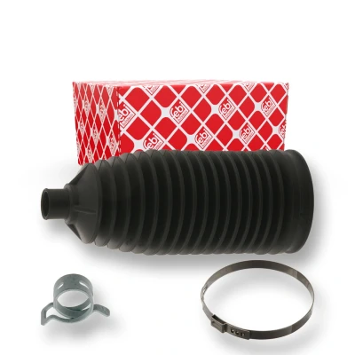 Imagen de FEBI BILSTEIN 38918 Juego de fuelle, dirección Termoplástico Eje delantero, izquierda, derecha con abrazaderas CITROËN: C8
