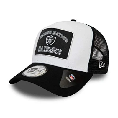 Imagen de New Era Las Vegas Raiders NFL Cap verstellbar Trucker Kappe American Football Weiss One Size