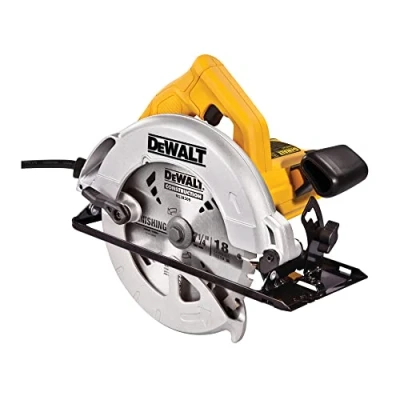 Imagen de DEWALT DWE560 QS Sierra Circular, 1350W, Disco de 184 mm, Profundidad Corte Máxima 65 Velocidad 5500 rpm, Diseño Compacto y Ligero, Incluye Guía Paralela Adaptador para Extracción Polvo