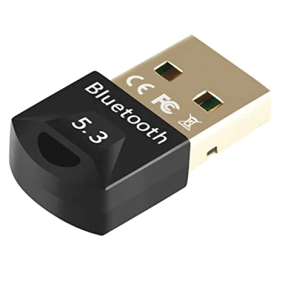 Imagen de zoerbufan Adaptador Bluetooth 5.3 para PC Windows 7/8.1/10/11, Dongle Transmisor y Receptor, USB Stick Computadora Portátil Impresora Auricular Ratón