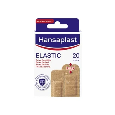Imagen de Hansaplast parches ELÁSTICOS, impermeables y flexibles para las articulaciones, parche flexible que se adapta a los movimientos, 1 paquete de 20 piezas en 2 formatos