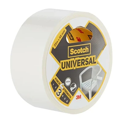 Imagen de Scotch 4101W25 Cinta americanas para uso general (25 m x 48 mm) color blanco