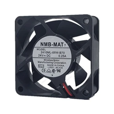 Imagen de CYRMZAY Ventilador Compatible para NMB MAT 2410ML 05W B70 24V 0.25A 6025 6CM 2 Wire cooling