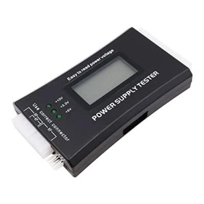 Imagen de WANGCL probador de fuente alimentación para PC con pantalla LCD 20/24 pines, Psu conectores SATA IDE HDD ATX ITX BYI