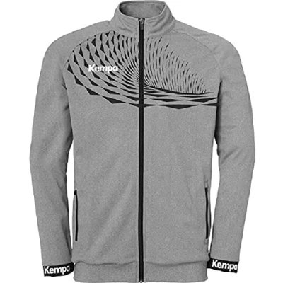 Imagen de Kempa Wave 26 Poly Jacket hombre niño Chaqueta deportiva de entrenamiento balonmano para sudadera ligera elástica con bolsillos cremallera