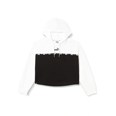 Imagen de PUMA Sudadera con Capucha Power Tape FL Plus Sudor, Mujer, Blanco, 1X