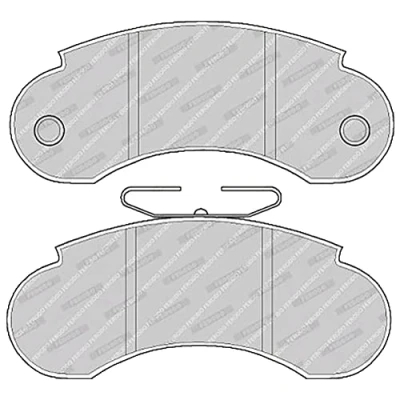 Imagen de FERODO PREMIER ECO FRICTION FVR752 Juego de pastillas freno no preparado para indicador desgaste sin accesorios