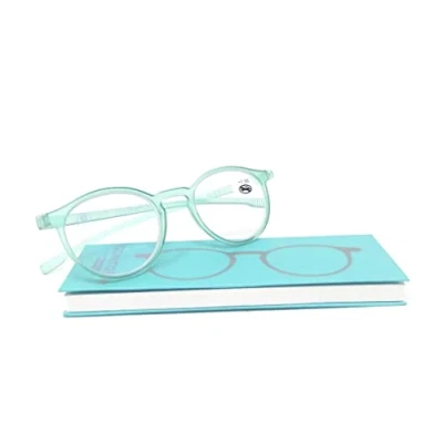 Imagen de CASTOR Gafa de Lectura con Filtro Luz Azul, Ultraplana, realizada en Materiales Biodegradables y Funda Magnética tipo Libro (Verde, 1.5)