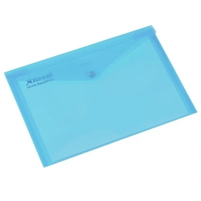 Imagen de Carpeta de plástico Rexel Azul A4 Cierre con botón