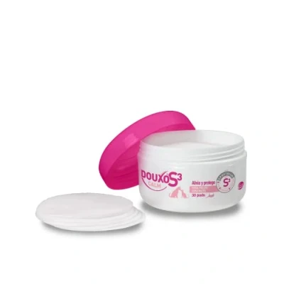 Imagen de Douxo S3 Calm Pads Higiene de Perros y Gatos para Pieles sensibles Alivia Protege Contiene 30