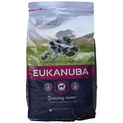 Imagen de EUKANUBA croqueta para Cachorro Media 3 kg Pack de
