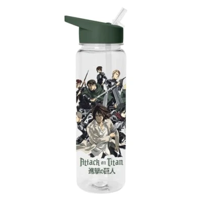 Imagen de Pyramid International Attack on Titan botella de agua plástico 700 ml (diseño cuerpo encuesta), para niñas, niños, producto oficial