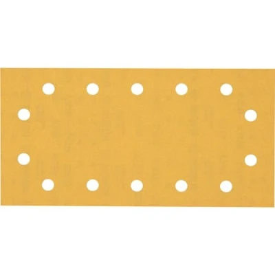 Imagen de Bosch Professional 50 x Lijas Expert C470 con 14 agujeros, para Madera dura, Pintura sobre madera, 115 230 mm, Grano 240, Accesorios Lijadora orbital