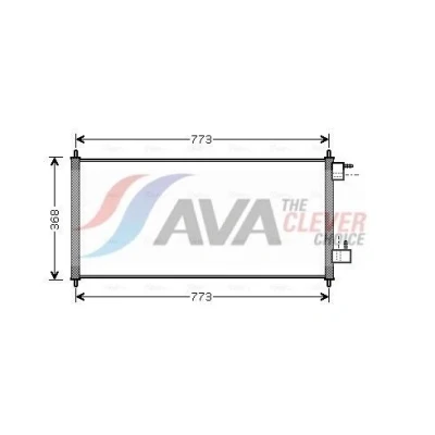 Imagen de PRASCO FDA5361 Condensador 11,8 Aluminio 770 FORD: Tourneo Connect