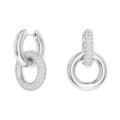 Imagen de Swarovski Asymmetrical Design Pendientes, Mujer, Talla: One Size, Silver