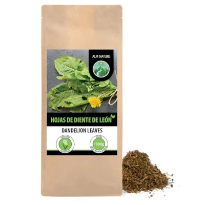 Imagen de Infusión de diente león, Pie Té hojas león cortadas, suavemente secadas, 100% puras y naturales, (1 KG)