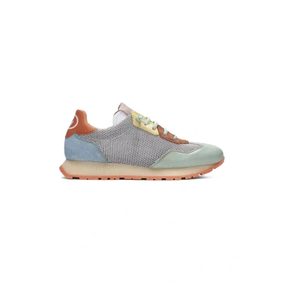 Imagen de HISPANITAS Zapatos Sneakers de Piel con cordón elástico,Suela Goma,Rejilla,Calado,Ante, para: Mujer Color: Celeste Talla:40