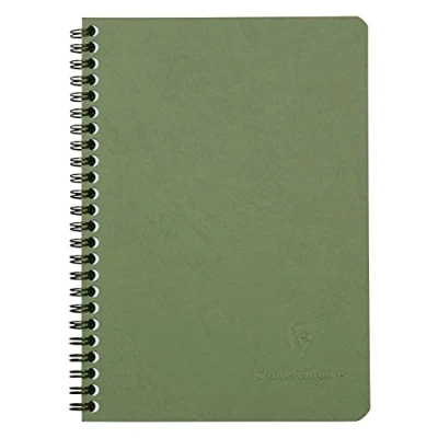 Imagen de Clairefontaine 785323C Age Bag Libreta de espiral (A5, cuadrícula, 50 hojas), color verde