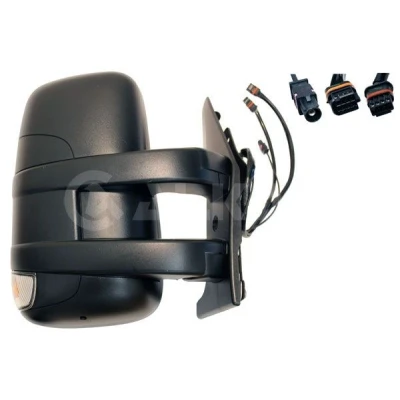 Imagen de espejo retrovisor Alkar 9226249 derecha eléctrico calefactable, con gran angular, brazo corto de espejo, convexo, antena para vehíc. vo