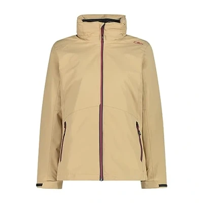 Imagen de CMP Chaqueta Mujer Cremallera Capucha Desmontable Inn.Jacket, Sésamo, XS