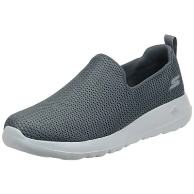 Imagen de Skechers Go Walk MAX Athletic Air Mesh Slip on Walking Shoe, Zapatillas para Caminar Hombre, Carbón Vegetal, 45 EU X Ancho