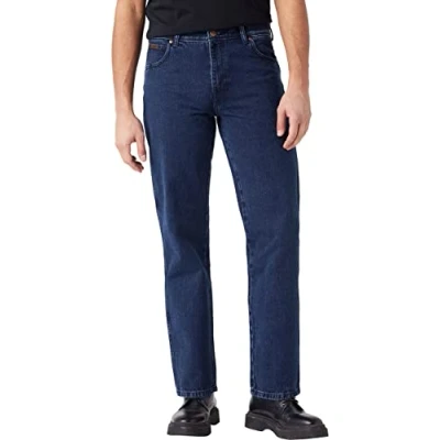 Imagen de Wrangler Texas Vaqueros rectos, Hombre, Talla: 40x32, Coalblue stone