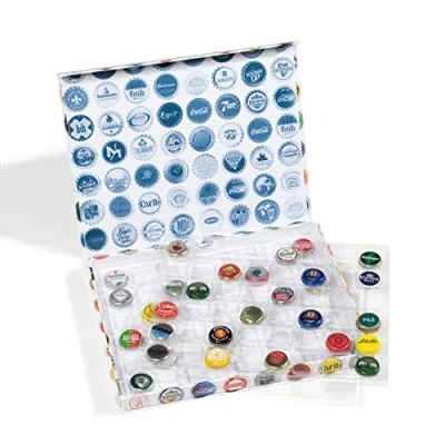 Imagen de Leuchtturm 367179 Casete para 96 Tapones Corona, Campos Cuadrados sin Corona
