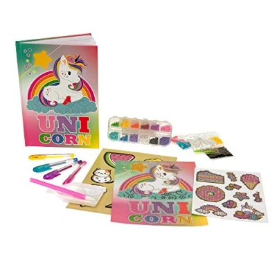 Imagen de DIAMANTINY Crystal Art Diario Unicornio para Decorar y Personalizar con Gemas 3D 09006, Multicolor (Nice Group 9006)
