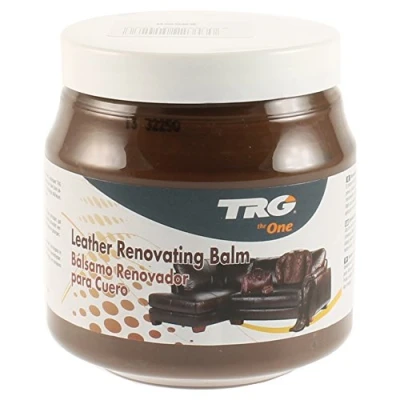 Imagen de TRG the One Leather Renovating Balm, crema a base de cera, limpia y nutre el cuero, Marrón, 300 ml