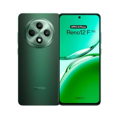 Imagen de OPPO Reno12F 5G Smartphone Libre con IA, 16GB (8GB+8GB) 256GB, Pantalla 2.5D AMOLED 6.7&quot;, Cámara 50+8+32 MP, Android, IP64, Batería 5000mAh, Carga Rápida 45W Black Green