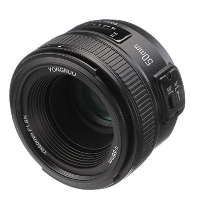 Imagen de YONGNUO YN 50 mm F1.8 Lente estándar Prime Gran Apertura Enfoque automático Manual AF MF para cámaras Nikon DSLR