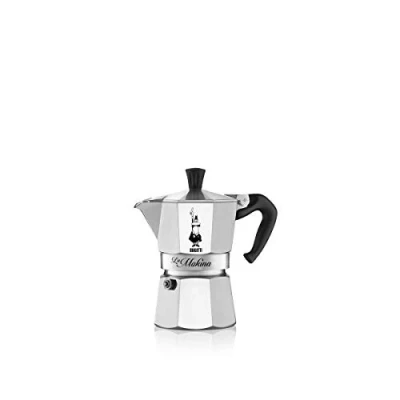 Imagen de Bialetti Cafetera de Aluminio, para Tazas 0,5, Plata/Negro, 13 x 6.5 12 cm
