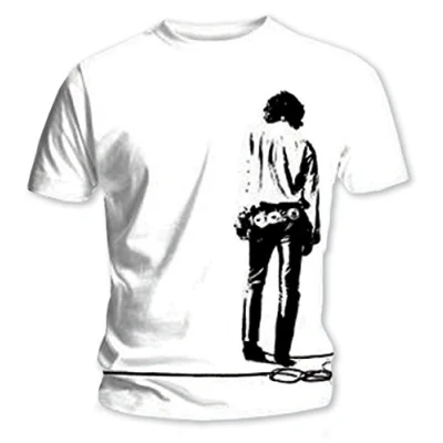 Imagen de The Doors Camiseta Solitary Estampado en Espalda para Adultos Unisex (XXL) (Blanco)