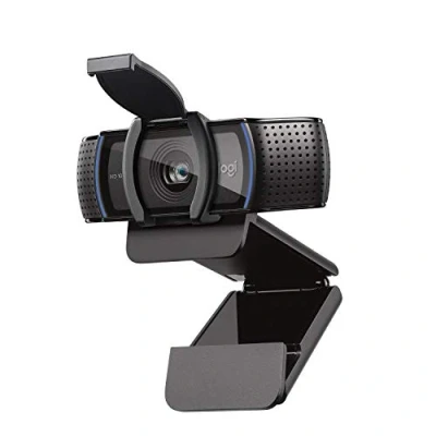 Imagen de Webcam Logitech C920S Pro HD, FHD 1080p, Captura de video, Micrófono estéreo, Enfoque automático, Corrección iluminación, Negro