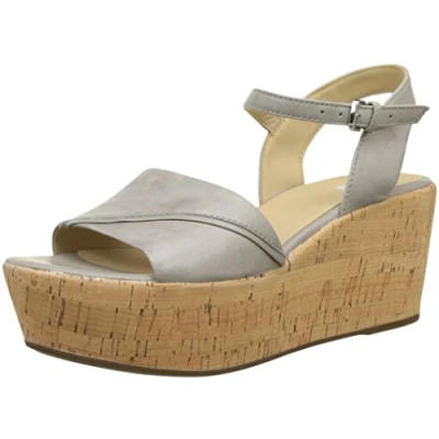 Imagen de Geox D SAKELY A, Sandalias con Cuña Mujer, Gris (LT GREYC1010), 36 EU