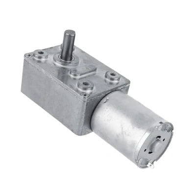 Imagen de FTVOGUE DC 12V Motor Eléctrico Reductor CW/CCW Sinfín de Alto Par Reversible y 5/6/20/40/62 RPM(6RPM)