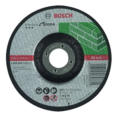 Imagen de Bosch 2 608 603 174 Disco de corte acodado Standard for Stone C 30 S BF, 125 mm, 22,23 2,5 mm (pack 1)