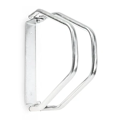Imagen de Relaxdays Soporte Bicicletas Pared, Portabicicletas, Aparca Bicis, Ajustable, 32,5x9x28,5cm, Acero Galvanizado, Plateado