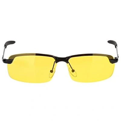 Imagen de Sharainn Gafas, visión nocturna HD Gafas polarizadas antideslumbrantes TAC + Metal para conducir en bicicleta