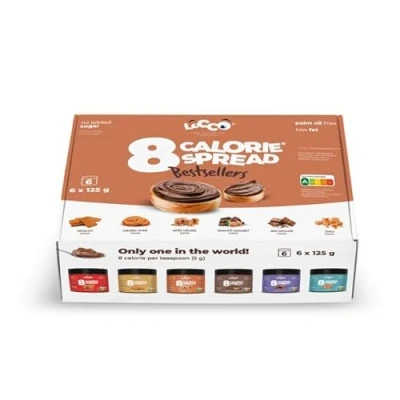 Imagen de Crema de Chocolate Baja en Calorías LoCCo Sin Azúcar Añadido Aceite Palma Frutos Secos Keto Friendly Delicia Saludable 125g