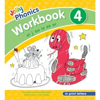 Imagen de Jolly Phonics Workbook 4: In Print Letters (American English edition) (Jolly Workbooks, Set of 1 7)