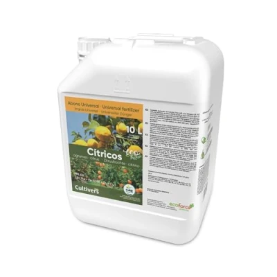 Imagen de CULTIVERS Fertilizante Cítricos Ecológico 10 L. Abono Líquido Hojas más Verdes y Aumenta del Tamaño Fruto.