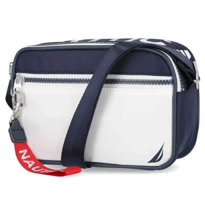 Imagen de Nautica High Seas Camera Crossbody Indigo/White, Indigo/Blanco