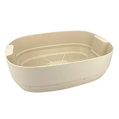 Imagen de Moutta I Urbalive Marfil, Bandeja Gris Adicional para vermicompostador Propagación del Compost de lombrices