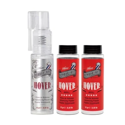 Imagen de Beardburys Hover Volume Hair Powder y Paquete de 2 Recambios, Polvo para Peinar el Pabello con Fijación Fuerte, Flexible Natural Acabado Mate, Agrega Textura Volumen, 12 g cada uno
